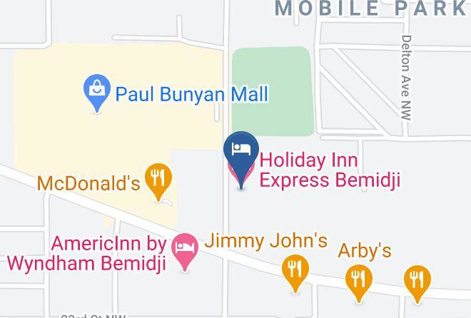 Holiday Inn Express Bemidji Map