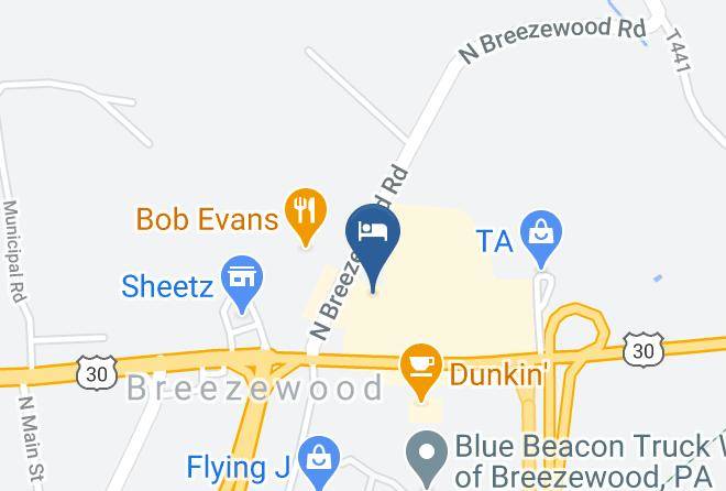 Bedford - Holiday Inn Express Breezewood Maps