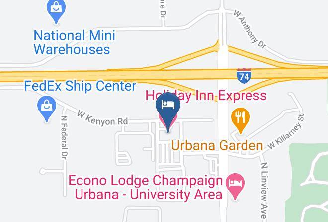 Champaign - Holiday Inn Express & Suites Urbana Champaign U Of I Area Maps