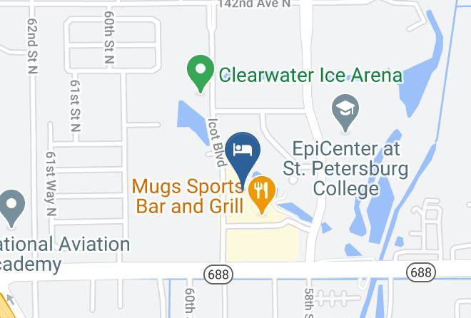 Holiday Inn Express Clearwater East Icot Center Map