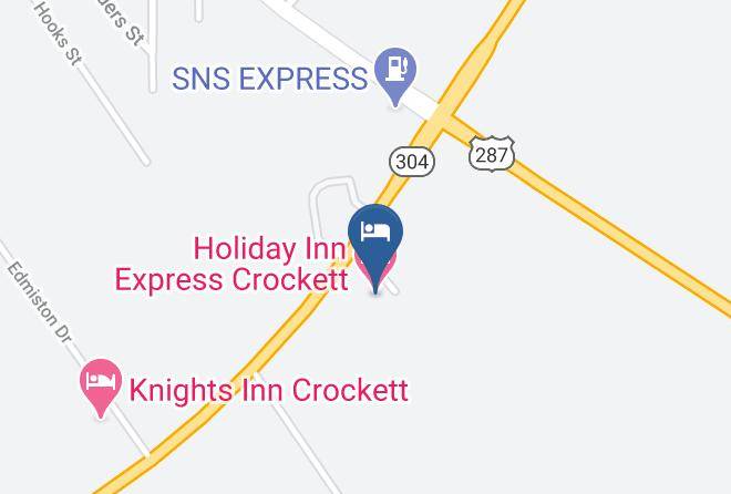 Houston - Holiday Inn Express Crockett Maps