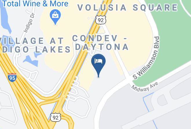 Holiday Inn Express Daytona Beach Speedway Map