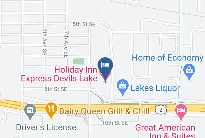 Ramsey - Holiday Inn Express Devils Lake Maps