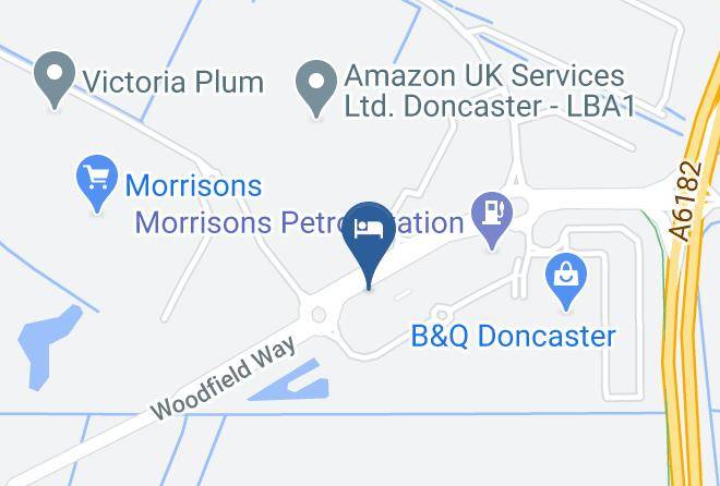 Holiday Inn Express Doncaster Hotel Map