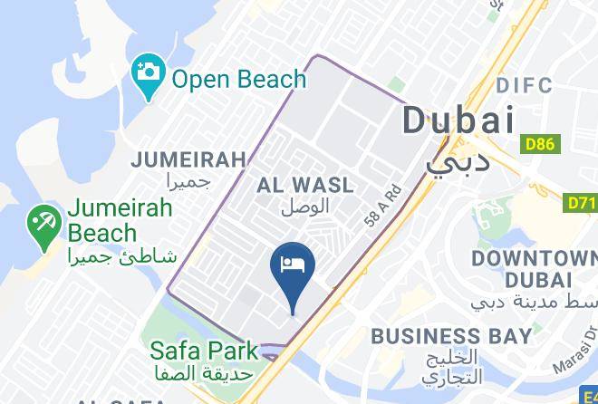 Holiday Inn Express Dubai Safa Park Map