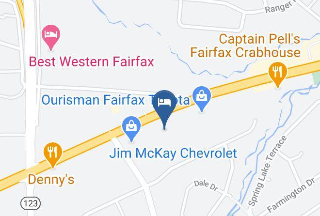 City Of Fairfax - Holiday Inn Express Fairfax Arlington Boulevard Maps
