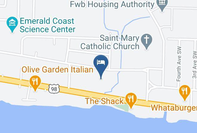 Holiday Inn Express Fort Walton Beach Central Map