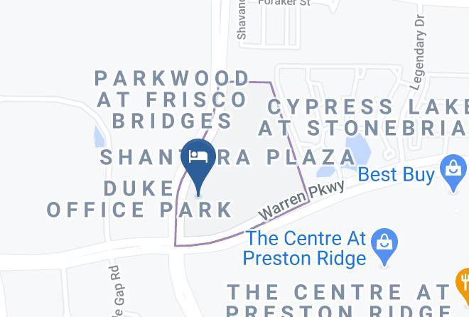 Holiday Inn Express Frisco Legacy Park Area Map