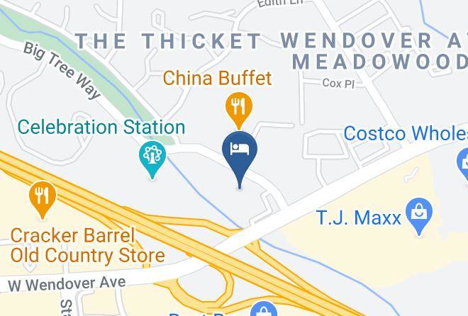 Guilford - Holiday Inn Express Greensboro I-40 @ Wendover Maps