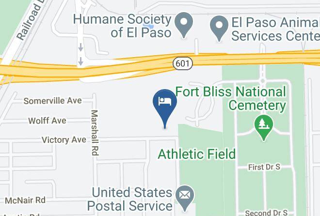 El Paso - Holiday Inn Express Guesthouse Fort Bliss Maps