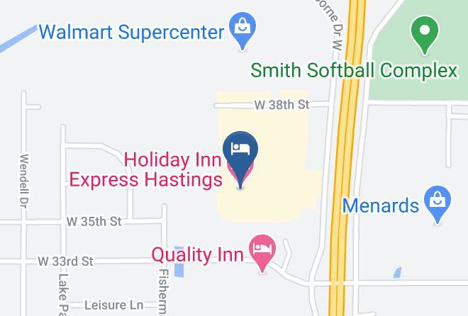 Holiday Inn Express Hastings Map