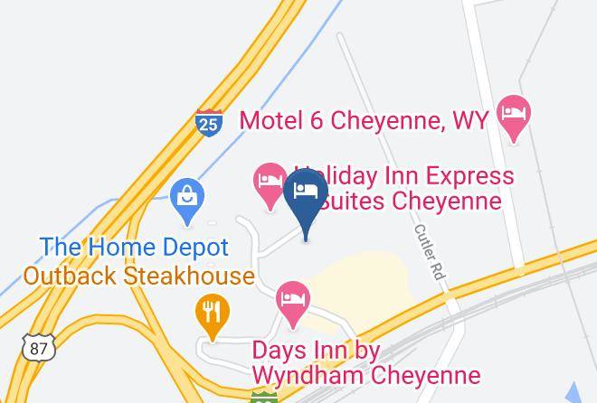 Candlewood Suites Cheyenne Map