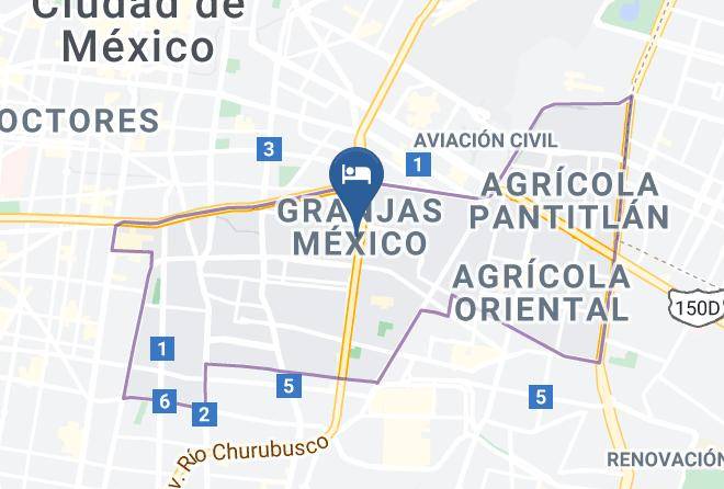 Iztacalco - Holiday Inn Express Mexico Aeropuerto Maps