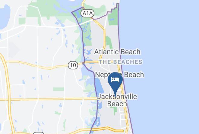 Duval - Holiday Inn Express Jacksonville Beach Maps