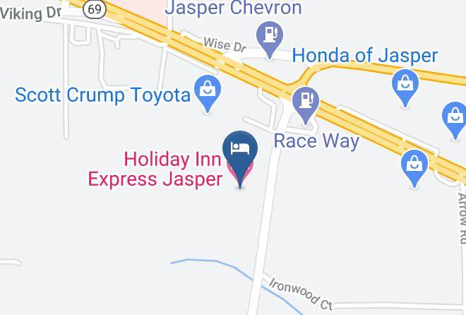 Holiday Inn Express Jasper Map