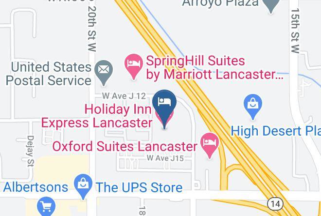 Holiday Inn Express Lancaster Map