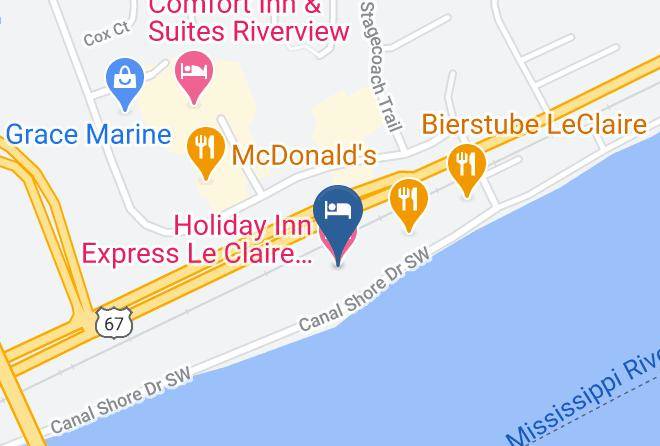 Scott - Holiday Inn Express Le Claire Riverfront Davenport Maps