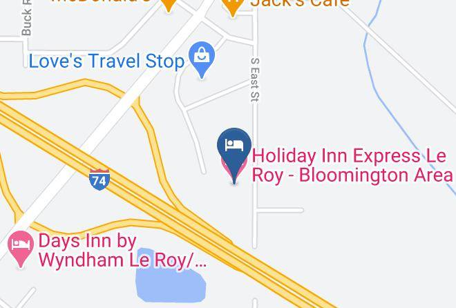 Mclean - Holiday Inn Express Le Roy Bloomington Area Maps