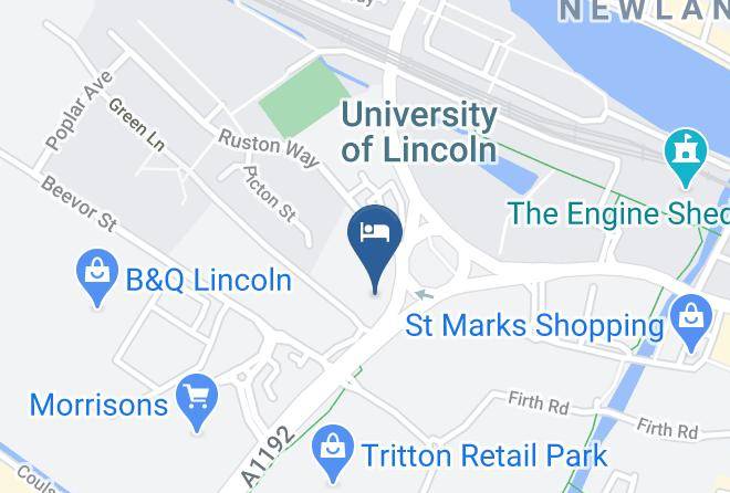 Lincs - Holiday Inn Express Lincoln City Centre Maps