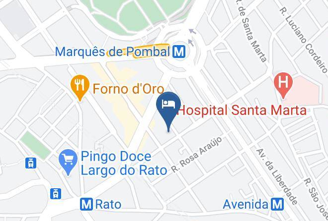 Holiday Inn Express Lisbon Av Liberdade Map