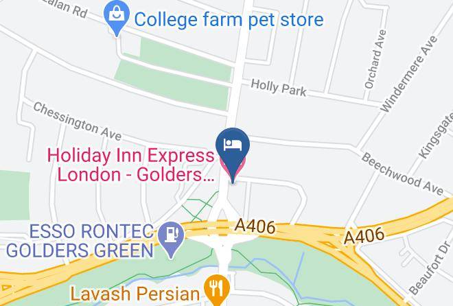 London - Holiday Inn Express London Golders Green Maps