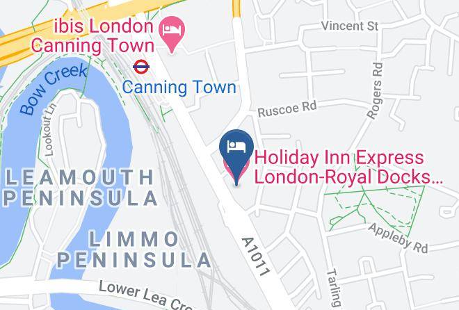 London - Holiday Inn Express London Royal Docks Docklands Maps