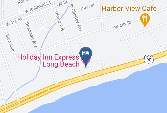 Holiday Inn Express Long Beach Map