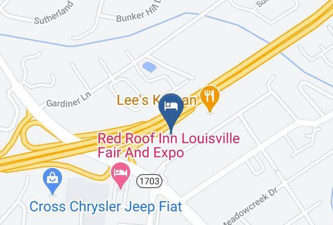 Holiday Inn Express Louisville Airport Expo Center Map