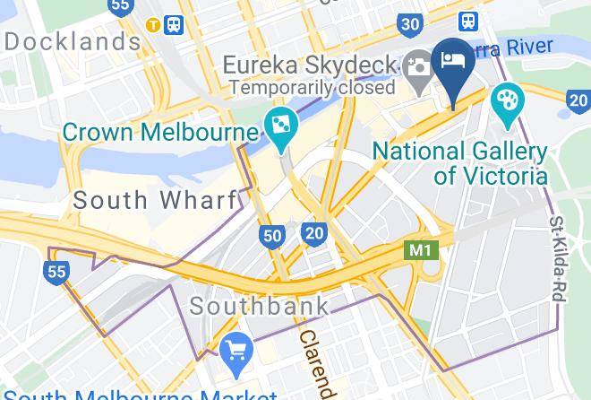 Melbourne - Holiday Inn Express Melbourne Southbank Maps