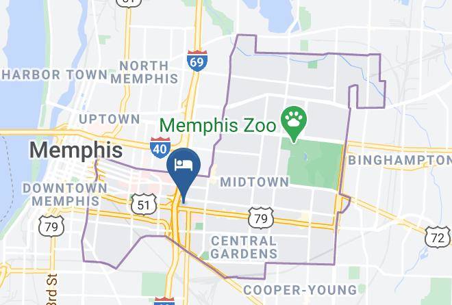 Holiday Inn Express Memphis Medical Center Midtown Map