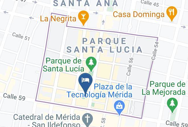 Merida - Holiday Inn Express Merida Centro Maps