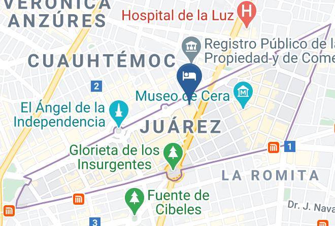 Cuauhtemoc - Holiday Inn Express Mexico Reforma Maps
