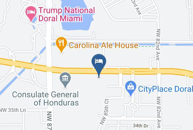 Miami Dade - Holiday Inn Express Miami Airport Doral Area Maps