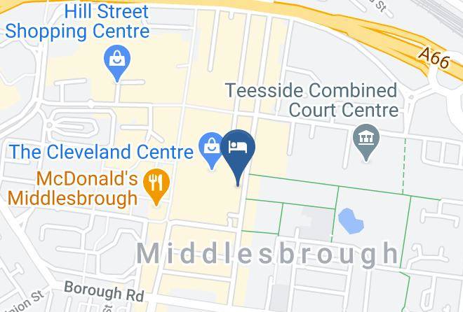 Middlesbrough - Holiday Inn Express Middlesbrough Centre Square Maps