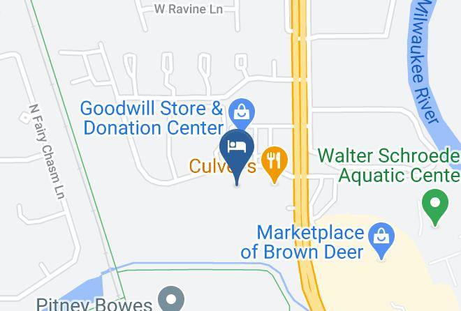 Milwaukee - Holiday Inn Express Milwaukee N Brown Deer Mequon Maps
