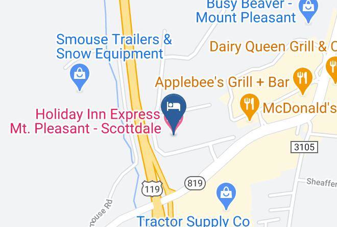 Westmoreland - Holiday Inn Express Mt Pleasant Scottdale Maps