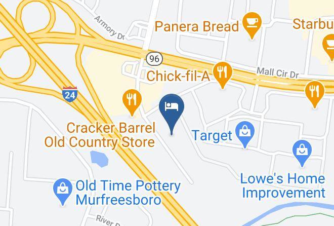 Rutherford - Holiday Inn Express Murfreesboro Central Maps