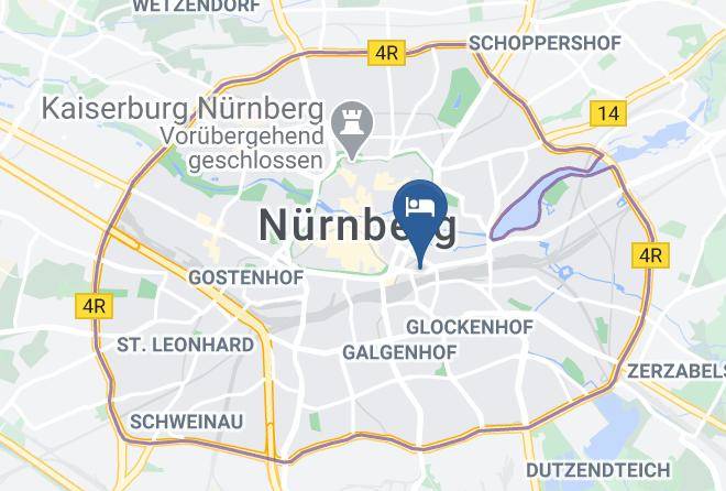Nuremberg - Premier Inn Nurnberg City Centre Hotel Maps