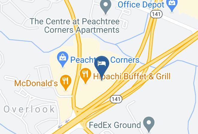 Gwinnett - Holiday Inn Express Peachtree Corners Norcross Maps