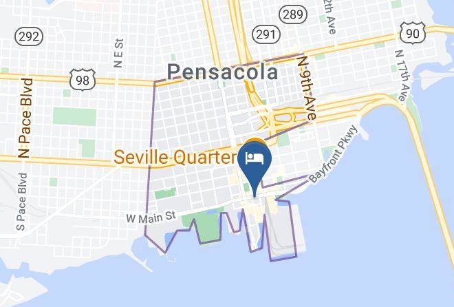 Escambia - Holiday Inn Express Pensacola Downtown Maps