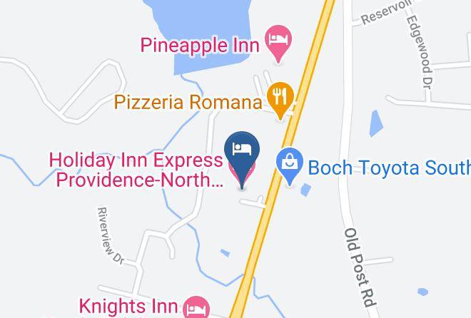 Holiday Inn Express Providence North Attleboro Map