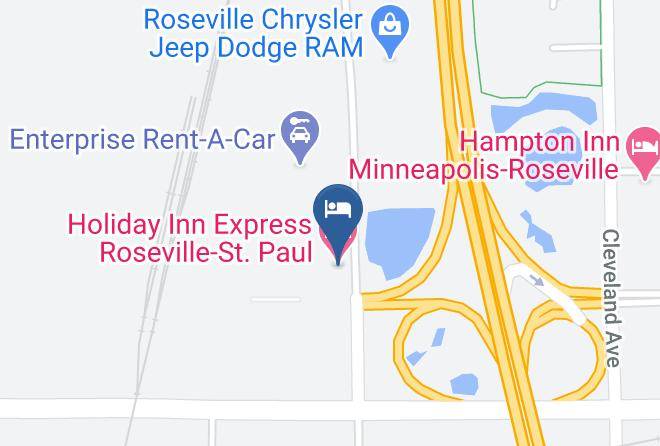 Holiday Inn Express Roseville St Paul Map