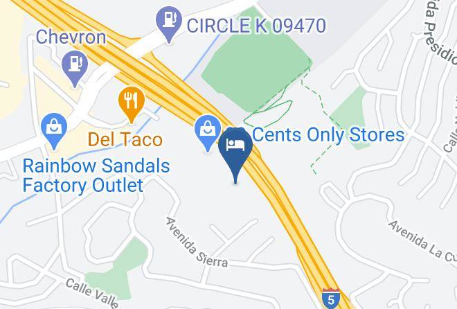 Holiday Inn Express San Clemente N Beach Area Map