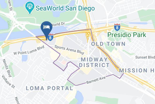 San Diego - Holiday Inn Express San Diego Sea World Area Maps