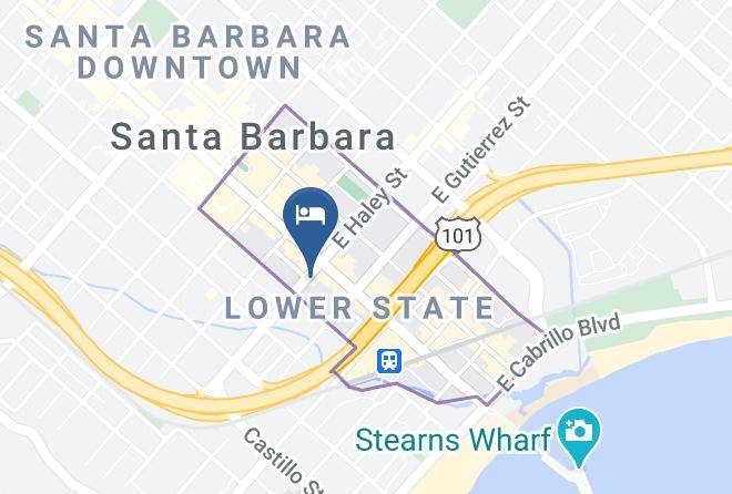 Santa Barbara - Hotel Virginia Santa Barbara Tapestry Collection By Hilton Maps