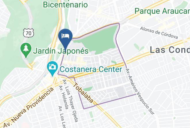 Santiago - Holiday Inn Express Santiago Las Condes Maps