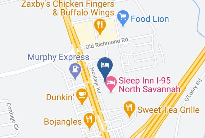 Chatham - Holiday Inn Express Savannah I 95 North Maps