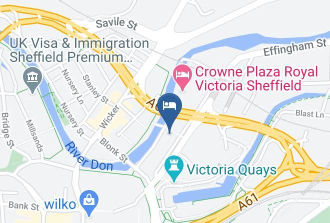 Holiday Inn Express Sheffield City Centre Map