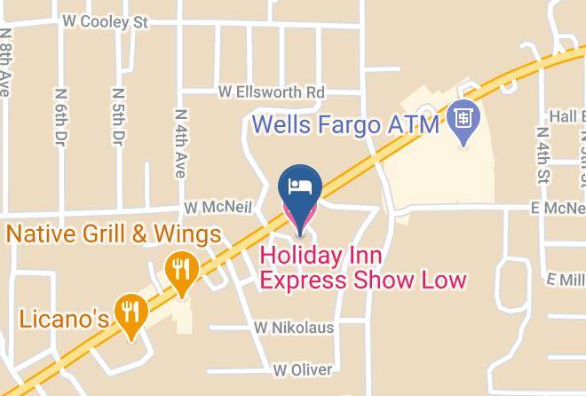 Navajo - Holiday Inn Express Show Low Maps