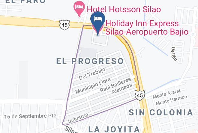 Silao De La Victoria - Holiday Inn Express Silao Aeropuerto Bajio Maps